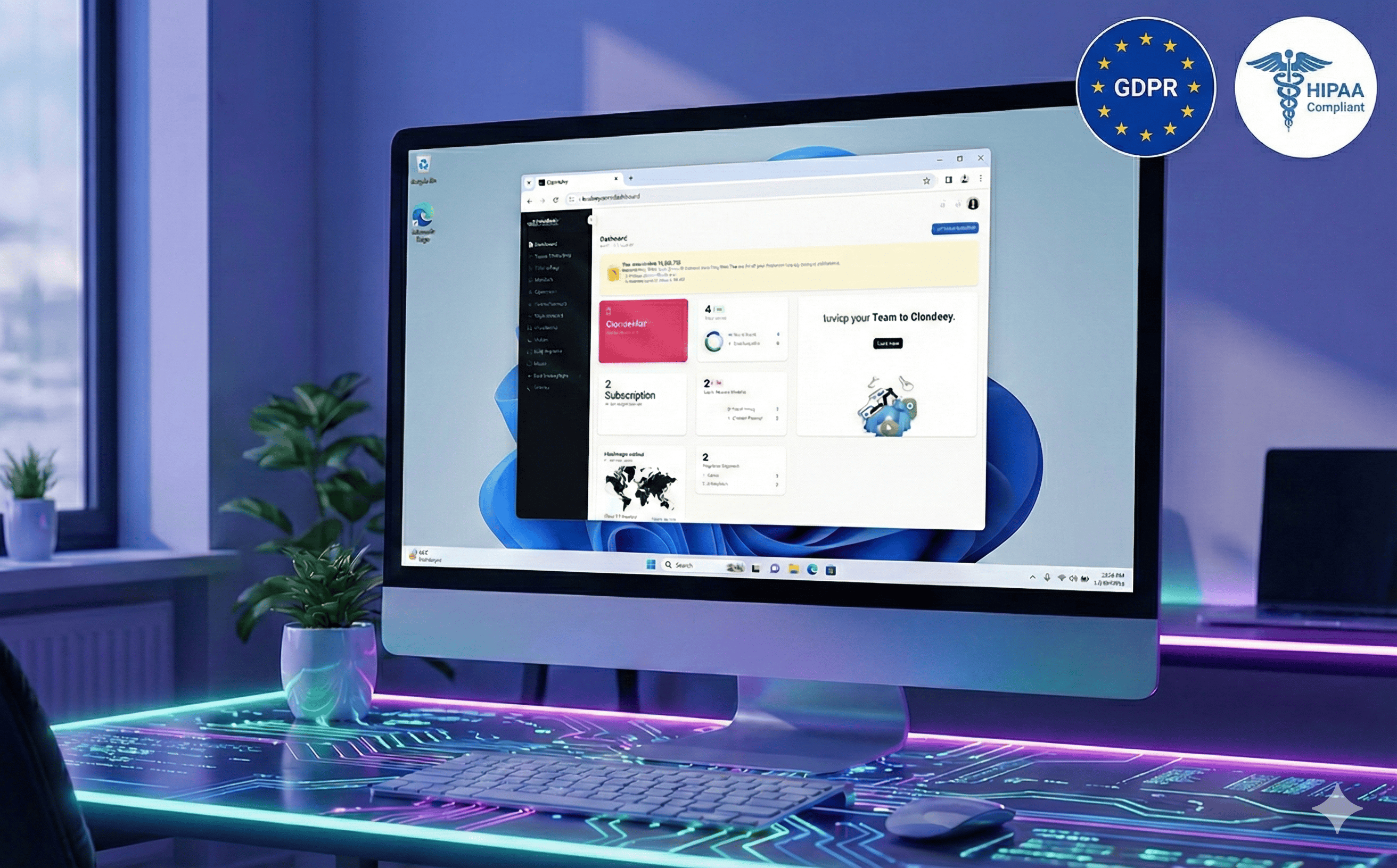 Cloudeey secure cloud computers dashboard